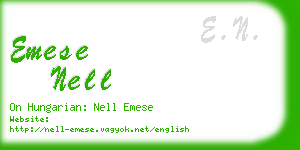 emese nell business card